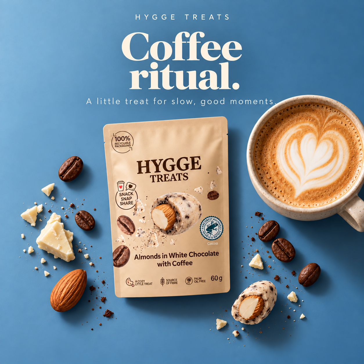 Coffee and Hygge Treats ready for a pause